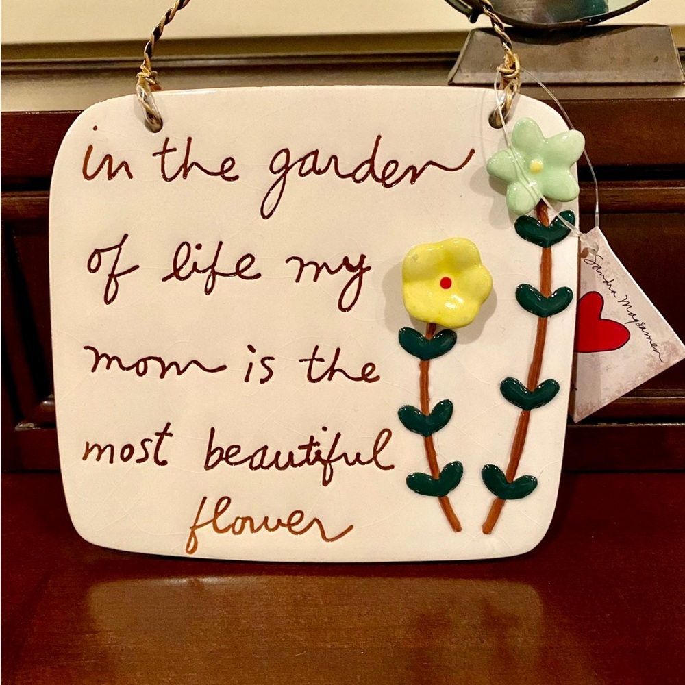 New Decorative Wall Decor by Department 56 with Floral Design for Mother's Day